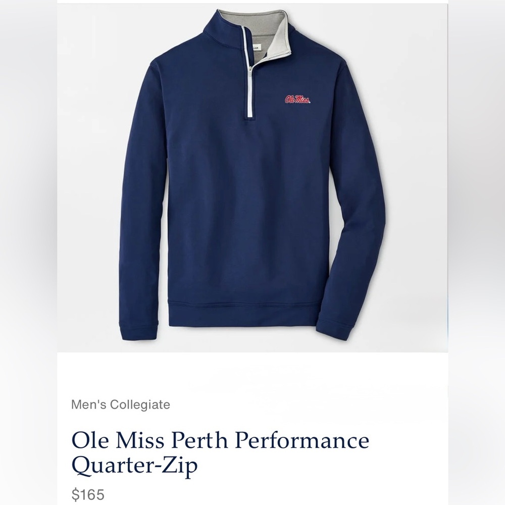 PETER MILLAR Ole Miss Perth
Performance Quarter Zip
